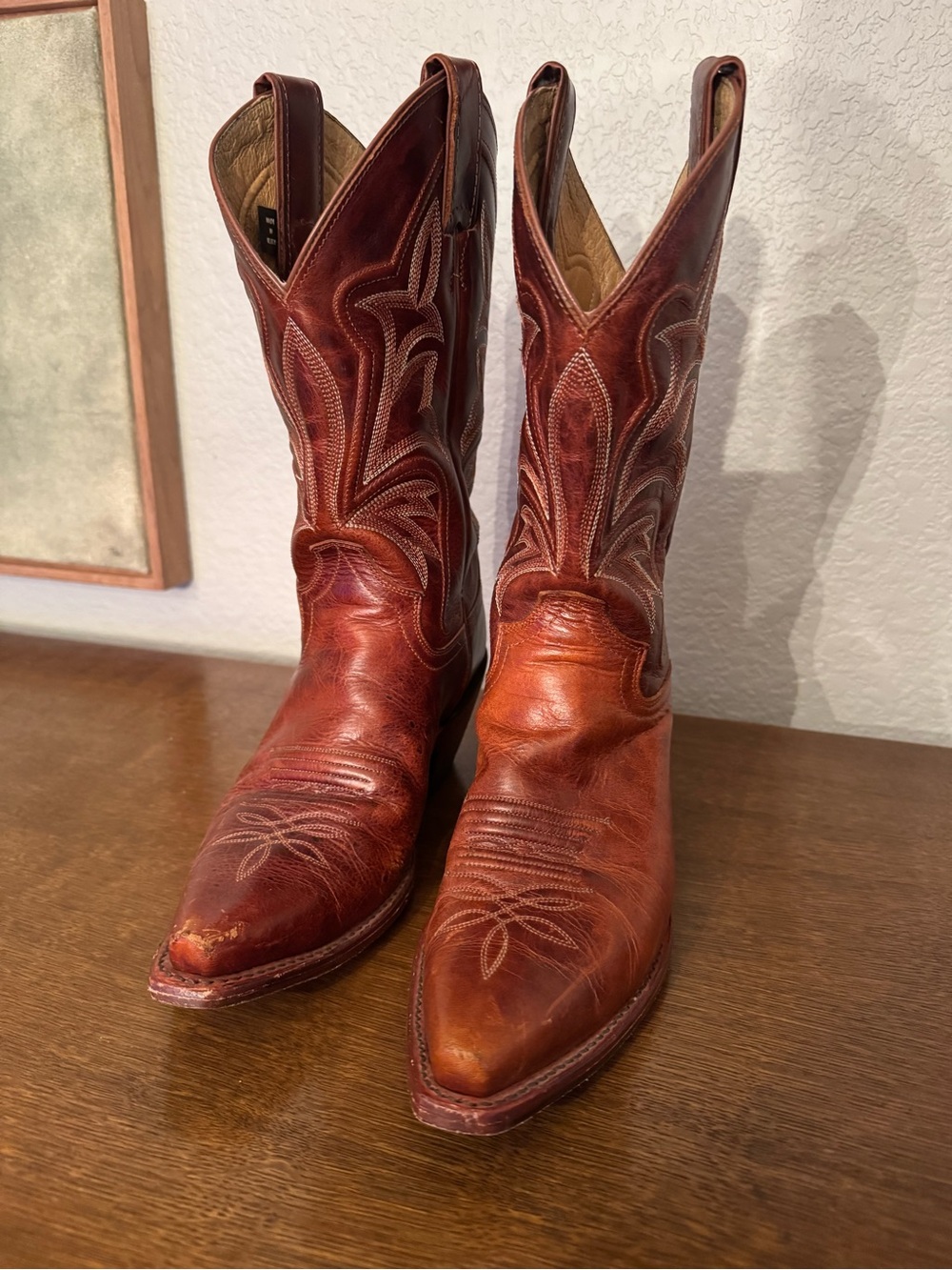 Justin’s Brown Leather Cowboy Boots